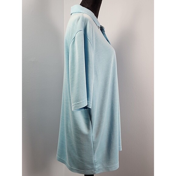 Marti Kat Mens Polo Shirt XXL Blue Short Sleeve Modal Blend Business Casual - Picture 6 of 12